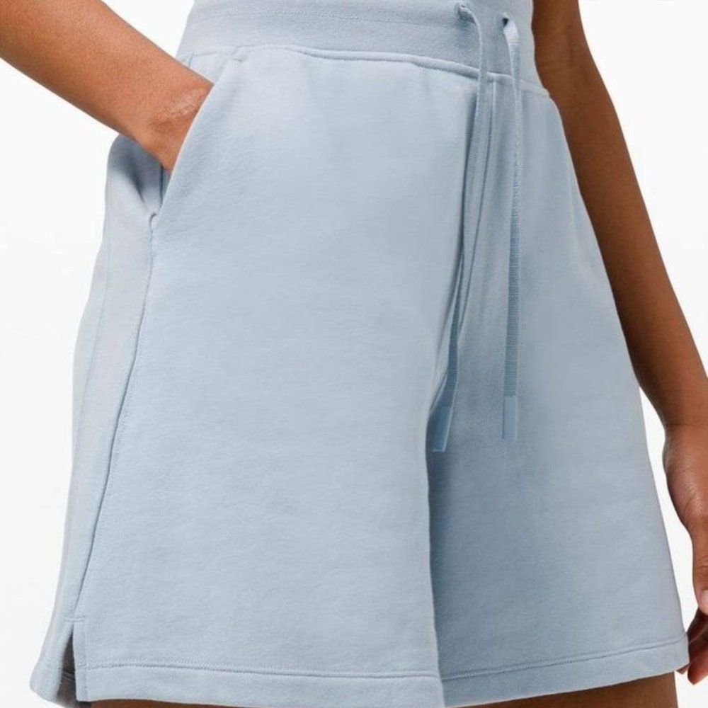 lululemon athletica High Waist Light Blue Shorts